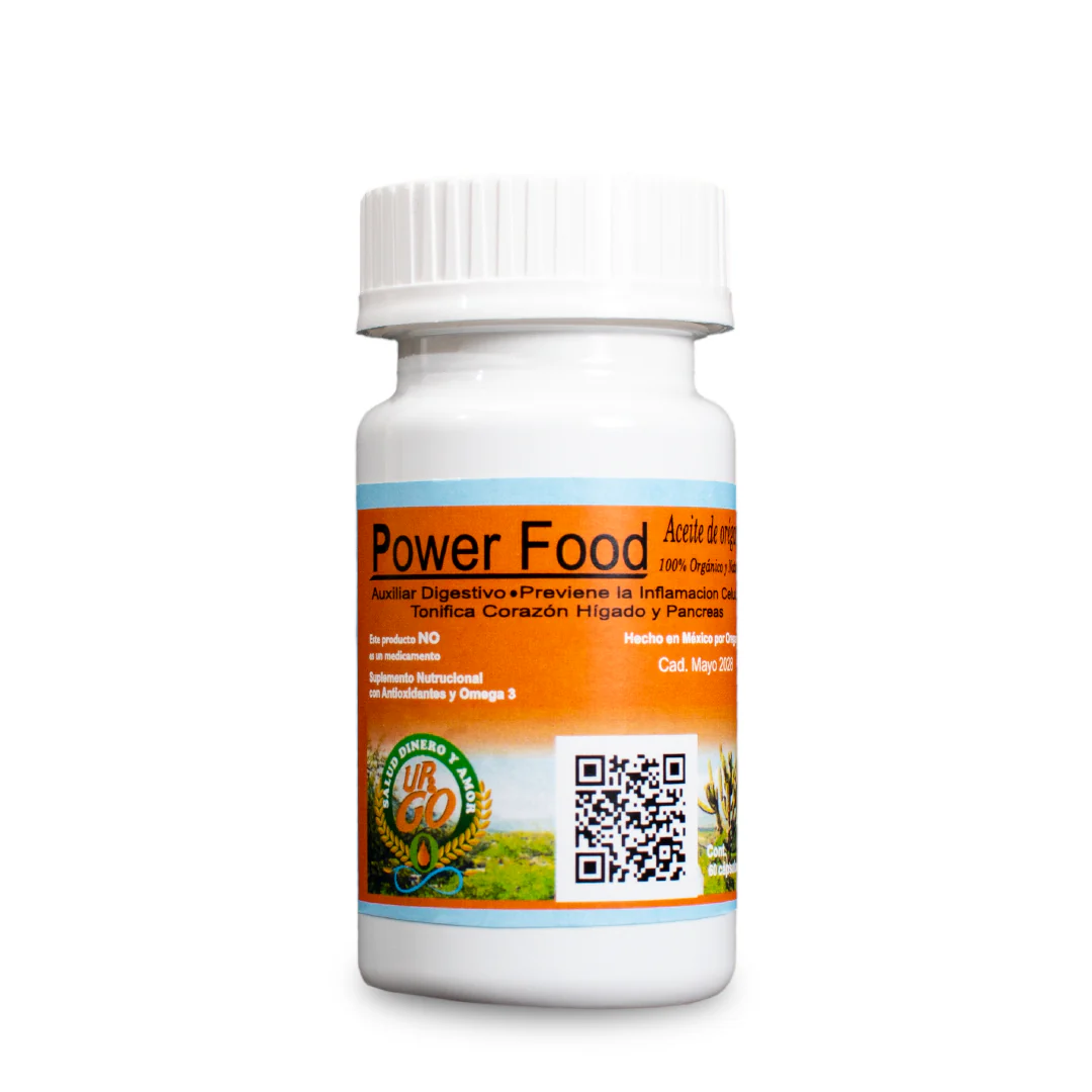 Power food Aceite de orégano (60 Caps)